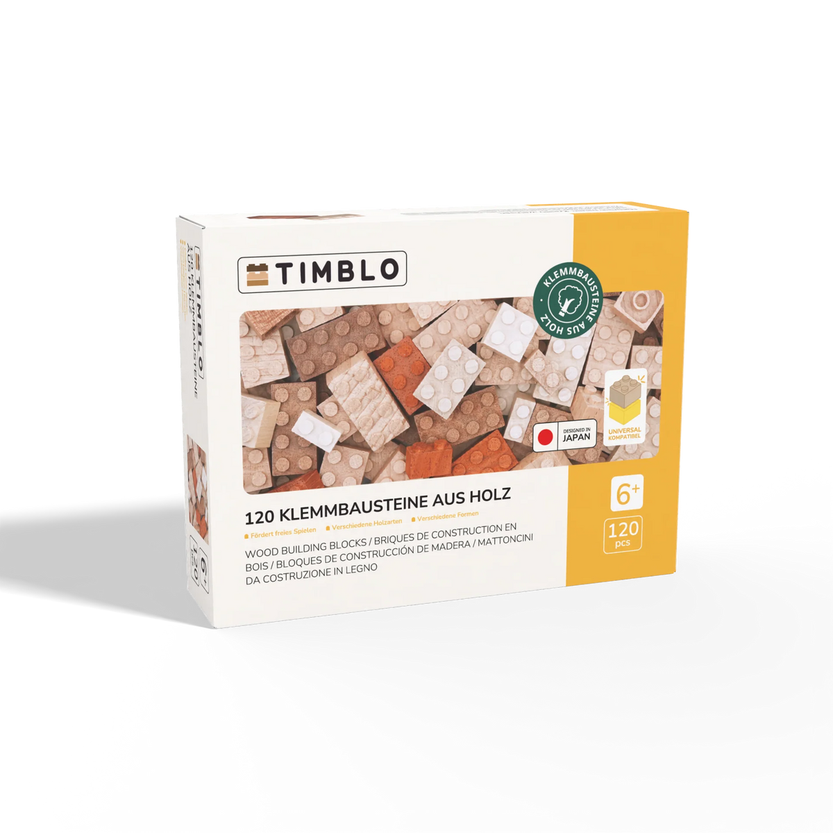 120 Bausteine aus Holz