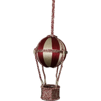 Hänger, Christbaumschmuck, Heißluftballon Rot Weiß