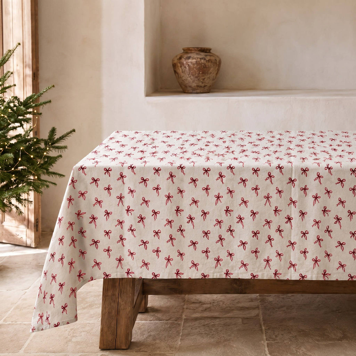 Tischdecke Schleifen 140x200