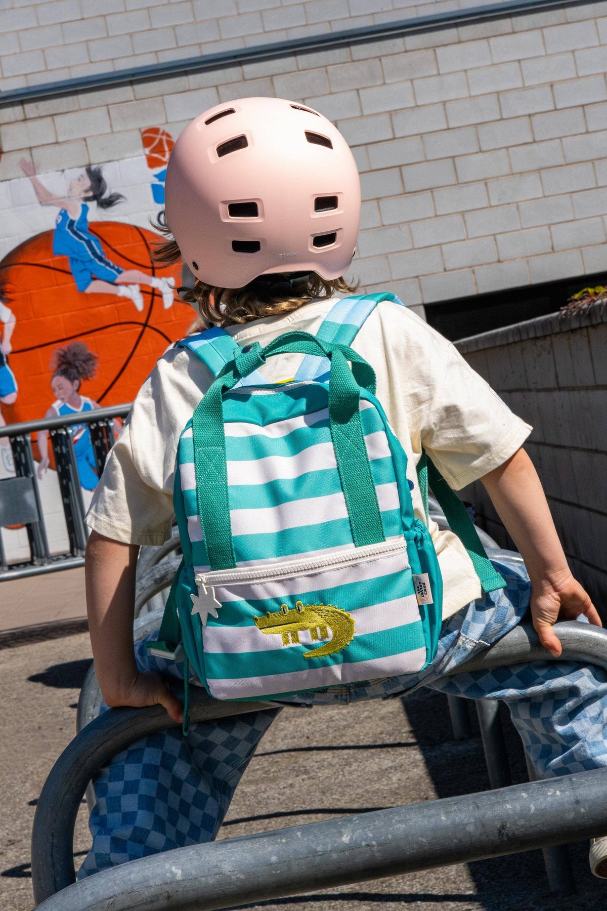 Rucksack Krokodil Felsen