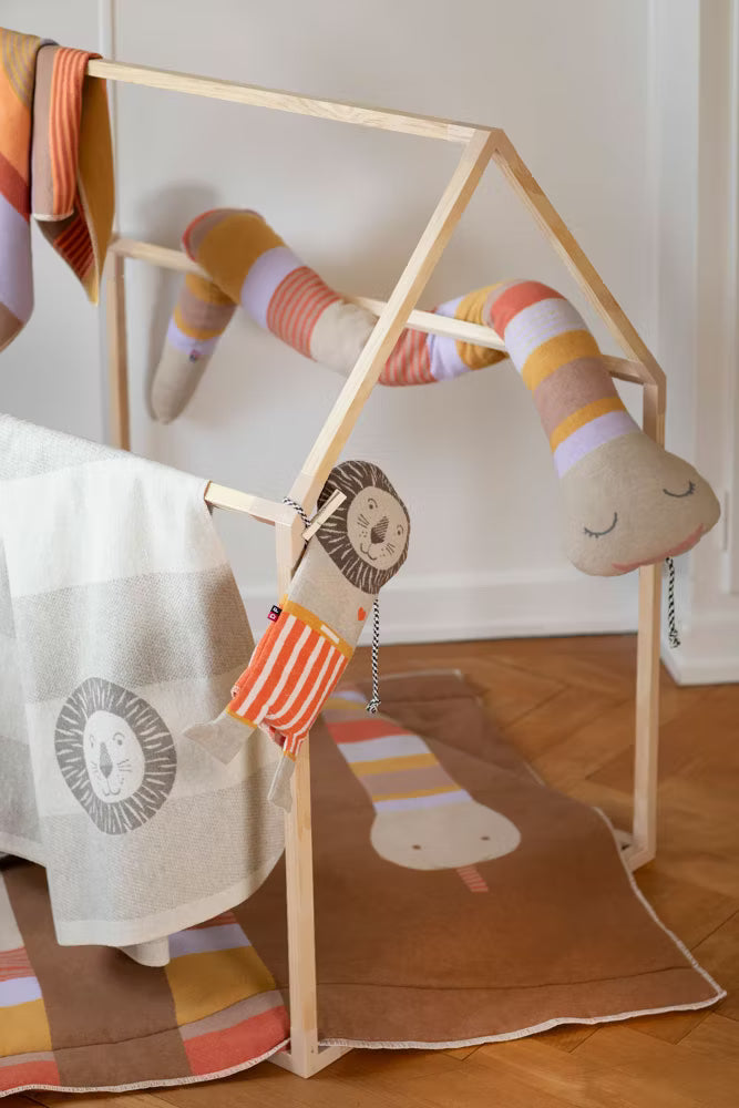Babydecke in Kuscheltier - Löwe