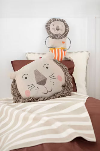 Babydecke in Kuscheltier - Löwe
