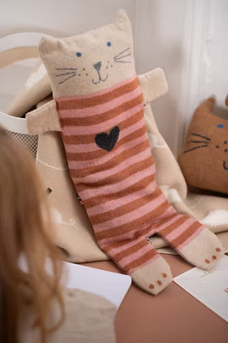 Babydecke in Kuscheltier - Katze