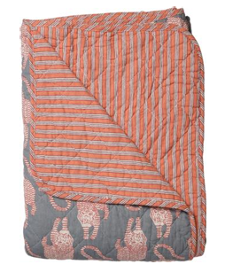 Decke - blau/Tiger/Streifen