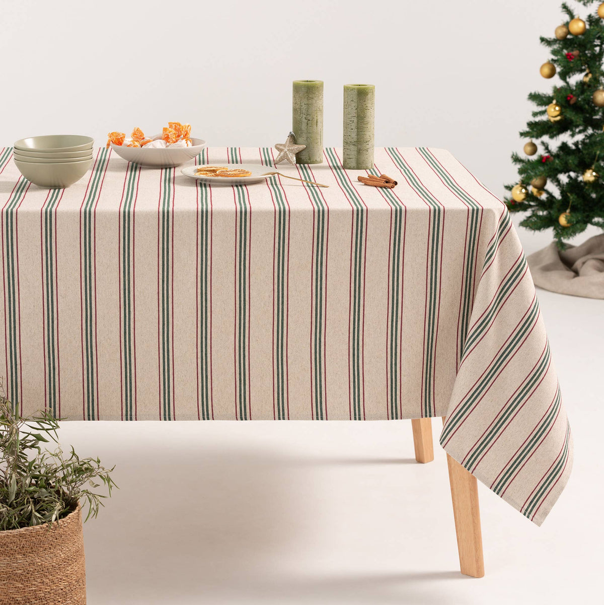Tischdecke Streifen 140x200