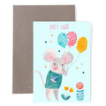 Karte zum Geburtstag *Alles Gute* mit Maus