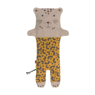 Babydecke in Kuscheltier - Leopard