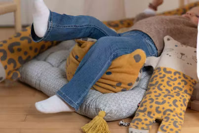 Babydecke in Kuscheltier - Leopard