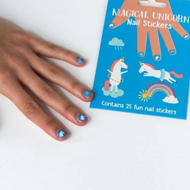 Nagel-Sticker Einhorn
