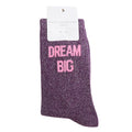 Socken Glitzer Rot/Dream Big